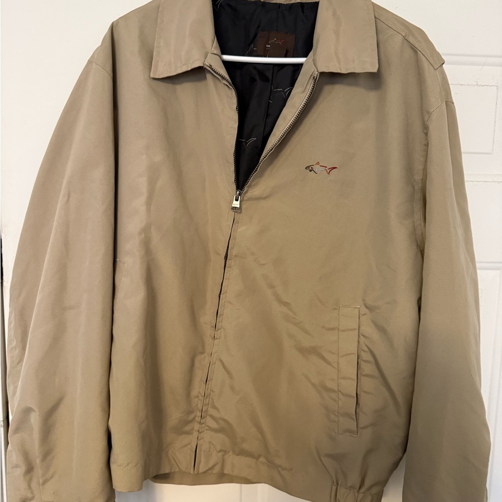 Greg Norman Tan Lightweight Jacket Size Medium